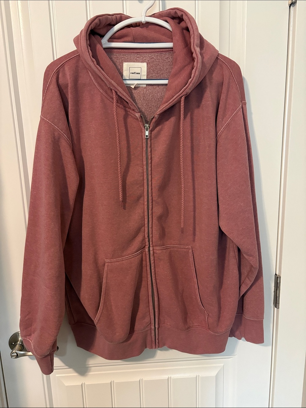 Reflex Full-Zip Hoodie in Dusty Rose
